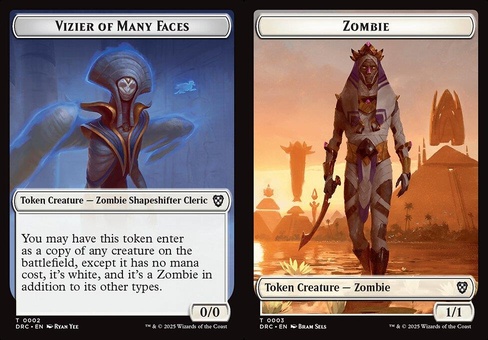 Vizier of Many Faces // Zombie #3 (token)