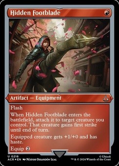 Hidden Footblade (etched)