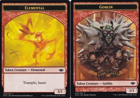 Elemental (3/1) // Goblin (token)