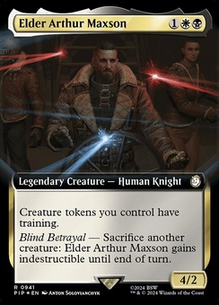 Elder Arthur Maxson (extended art surge foil)