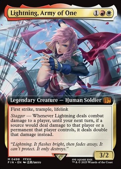 Lightning, Army of One (extended art)