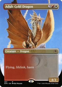 Adult Gold Dragon (borderless foil)