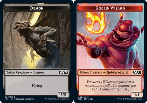 Demon // Goblin Wizard (foil)