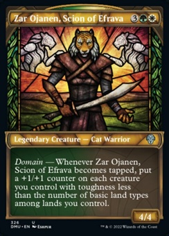Zar Ojanen, Scion of Efrava (showcase textured foil)