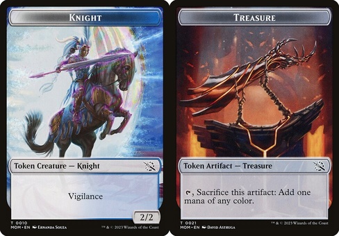 Knight // Treasure #21 (token - foil)