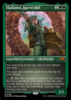 Eladamri, Korvecdal (etched foil)