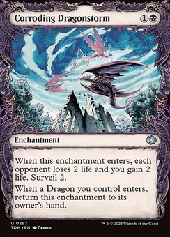 Corroding Dragonstorm (showcase foil)