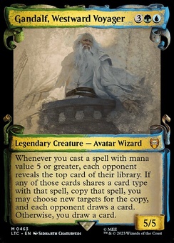 Gandalf, Westward Voyager (scroll silver foil)