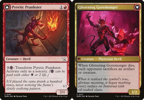 Pyretic Prankster // Glistening Goremonger